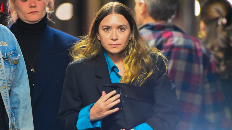 Ashley Olsen walking home from dinner in NYC, 2021