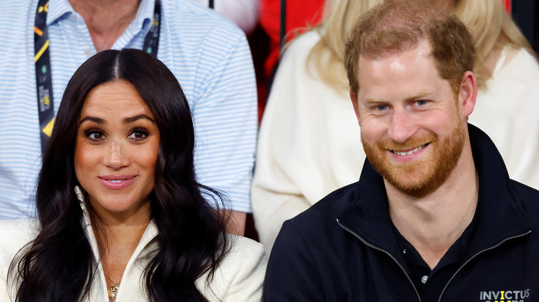 Meghan Markle and Prince Harry at an event