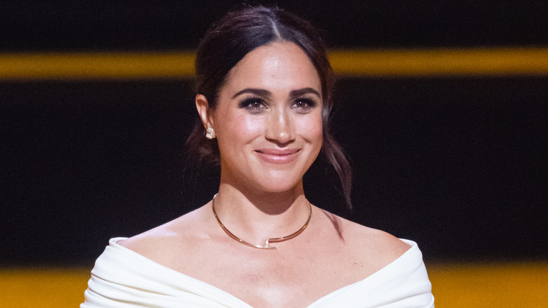 Meghan, Duchess of Sussex, giving a speech during the Invictus Games.