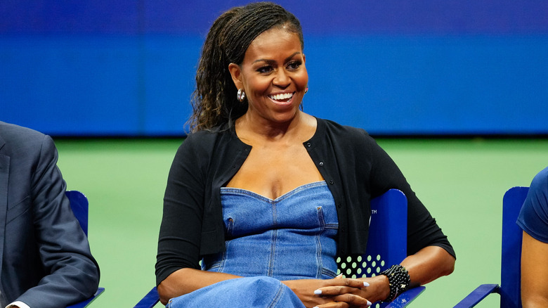 Michelle Obama smiling