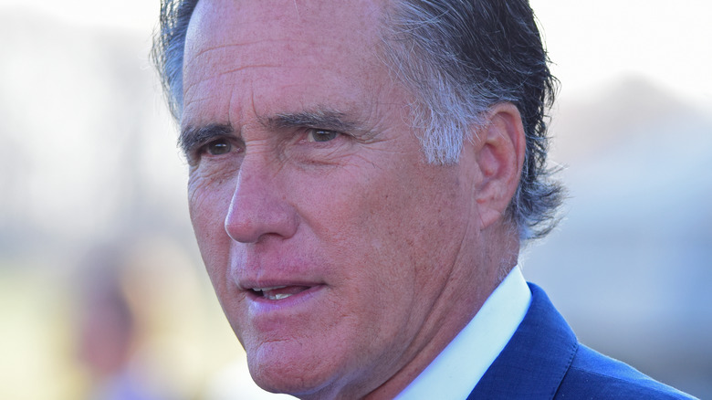 Senator Mitt Romney up close 