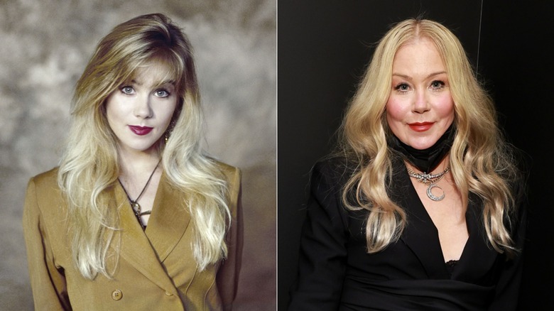 Christina Applegate in 1989 & at the Critics' Choice Awards in 2023