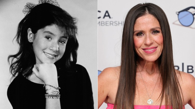 A portrait of Soleil Moon Frye circa 1988 & at a 2025 screening of "The Carters"