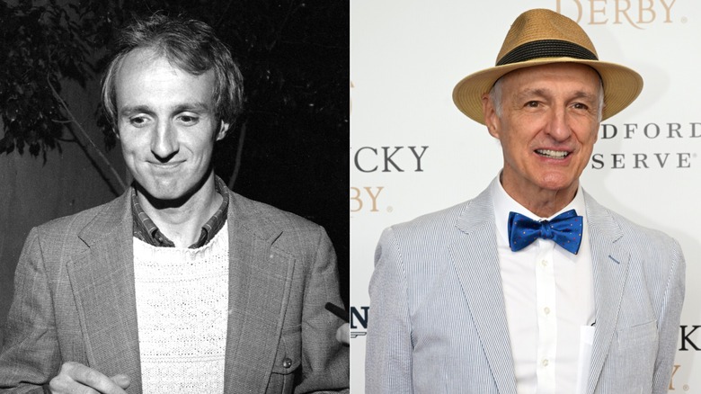 Split image of Michael Gross in the 1980s and 2022
