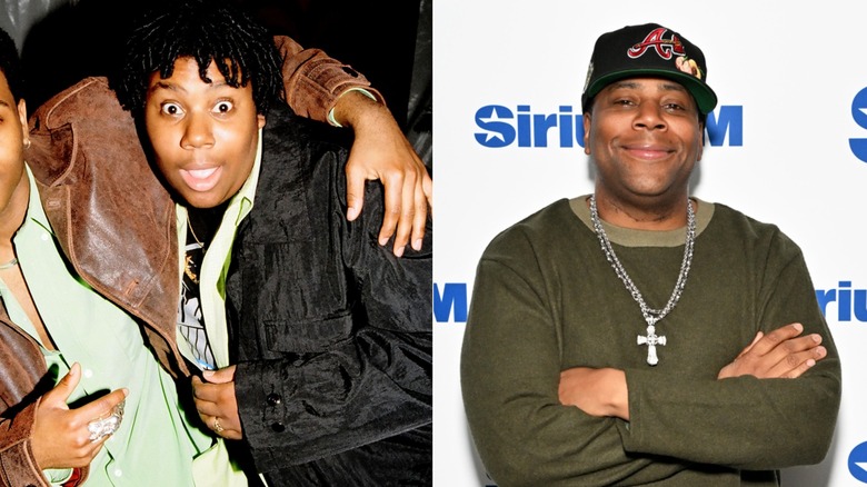 Split image of Kenan Thompson then and now.