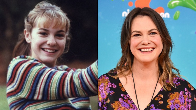 Split image of Larisa Oleynik then and now.