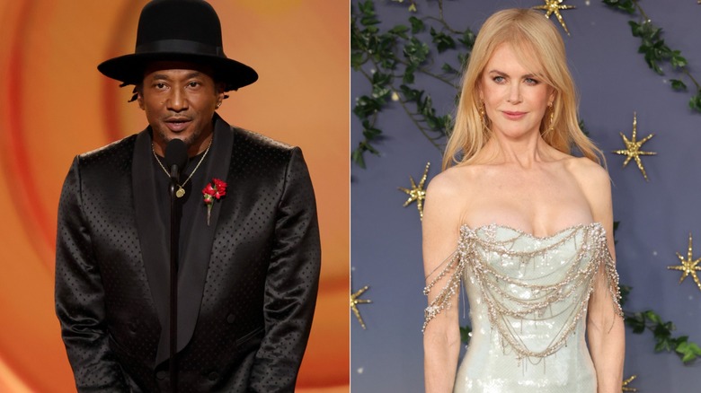 Split image of Q-Tip and Nicole Kidman