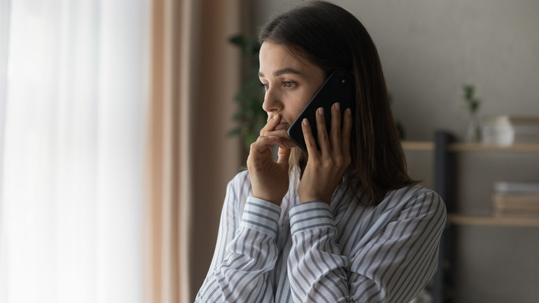 Woman on the phone