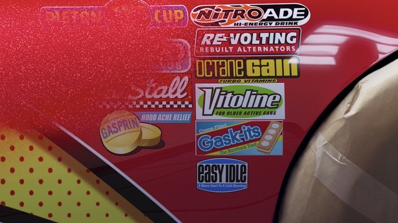 Lightning McQueen's makeover in "Cars"