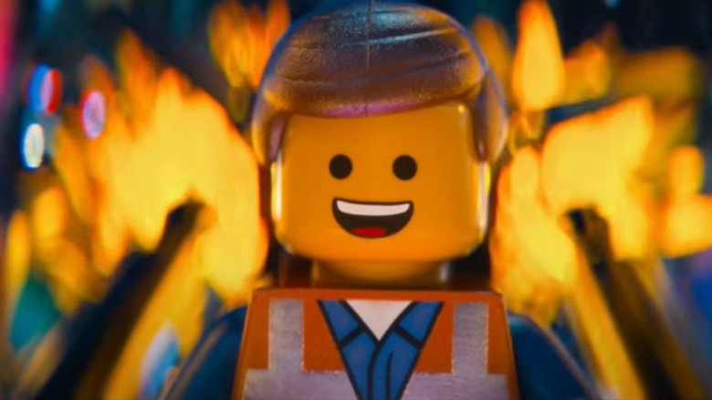 Emmet smiling in "The LEGO Movie"