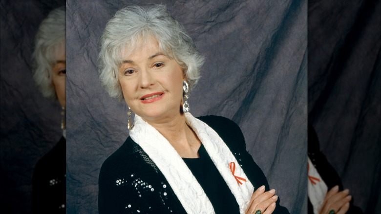 Bea Arthur posing for a portrait circa 1992