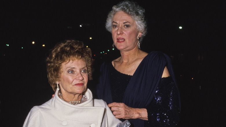 Estelle Getty and Bea Arthur in 1987
