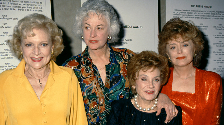 The cast of The Golden Girls in 1987
