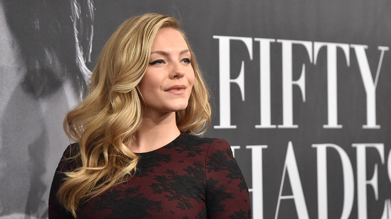Eloise Mumford Fifty Shades red carpet