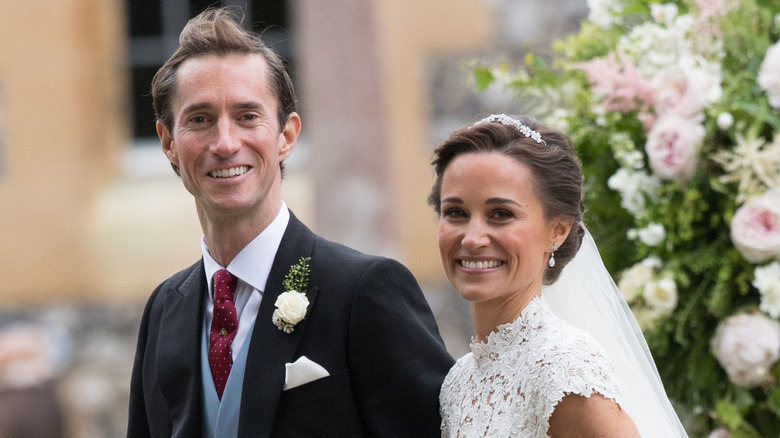 James Matthews and Pippa Middleton on wedding day 