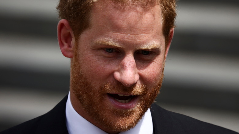 close up of Prince Harry