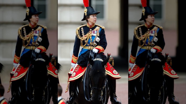 Princess Anne riding a horse
