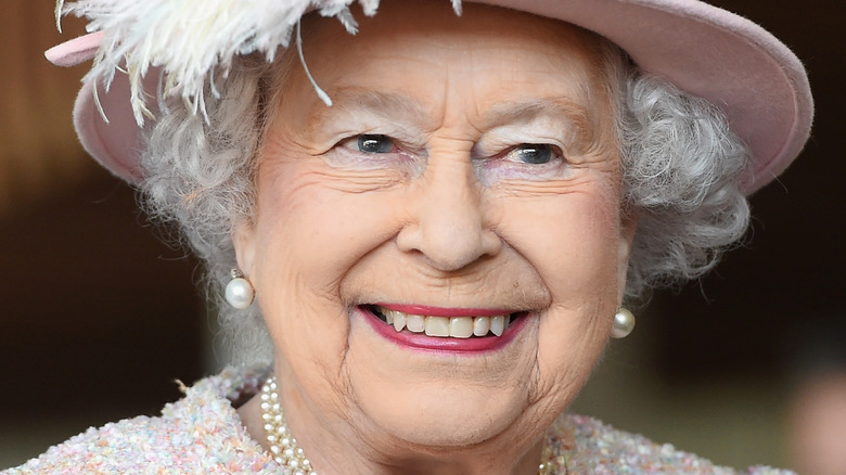 Queen Elizabeth smiling