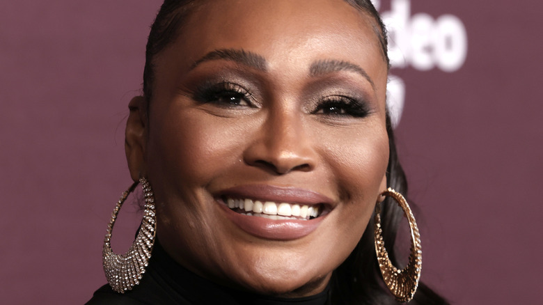 Cynthia Bailey in hoop earrings