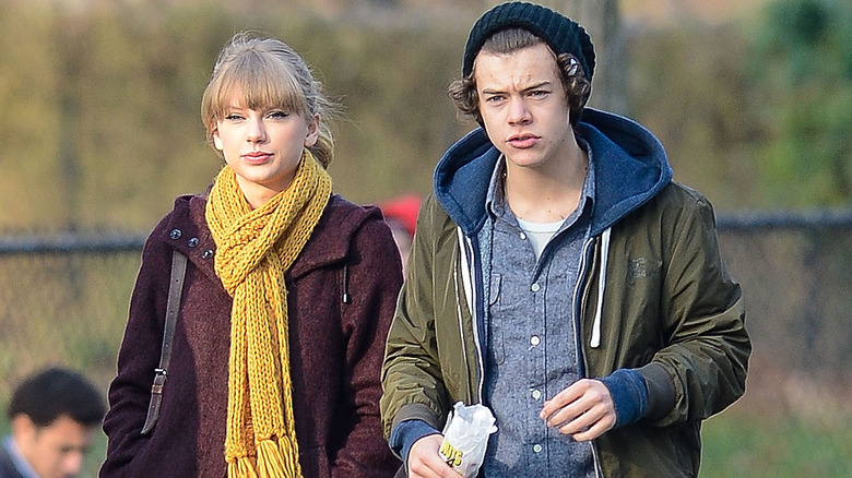 Taylor Swift and Harry Styles walking