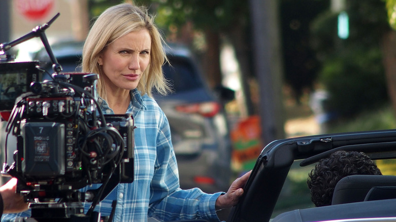 Cameron Diaz filming "Bad Day"