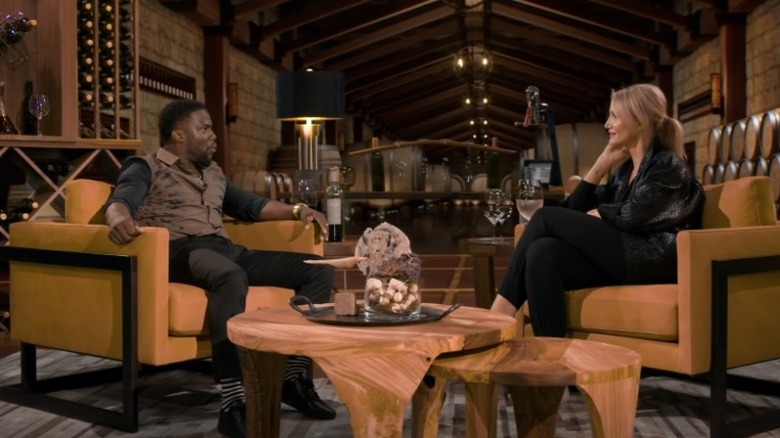 Cameron Diaz talks with Kevin Hart