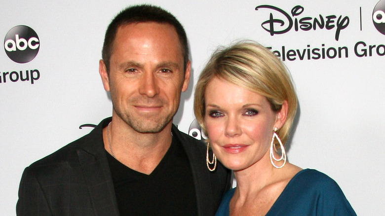 William deVry and Maura West smiling