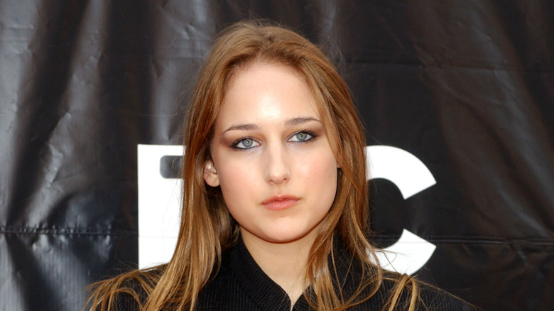 Leelee Sobieski posing with red hair