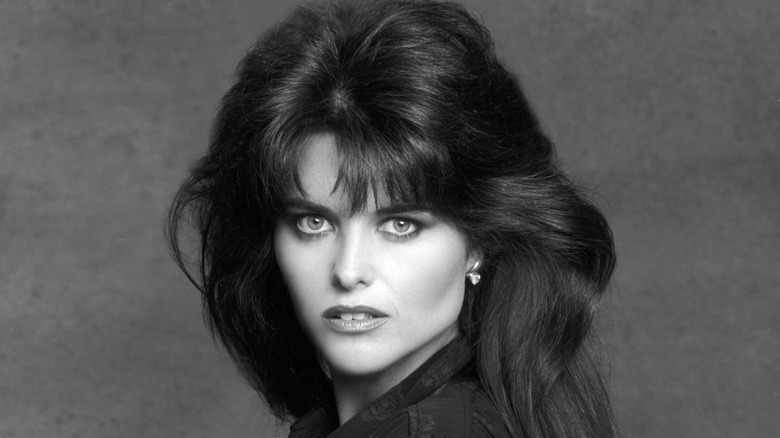 Maria Shriver posing during photo shoot in 1980s