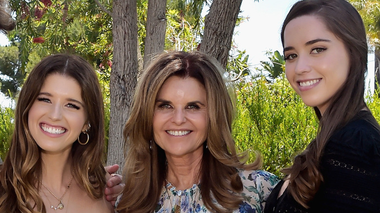 Maria Shriver with daughters