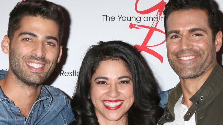 Jason Canela, Noemi Gonzalez, and Jordi Vilasuso smiling