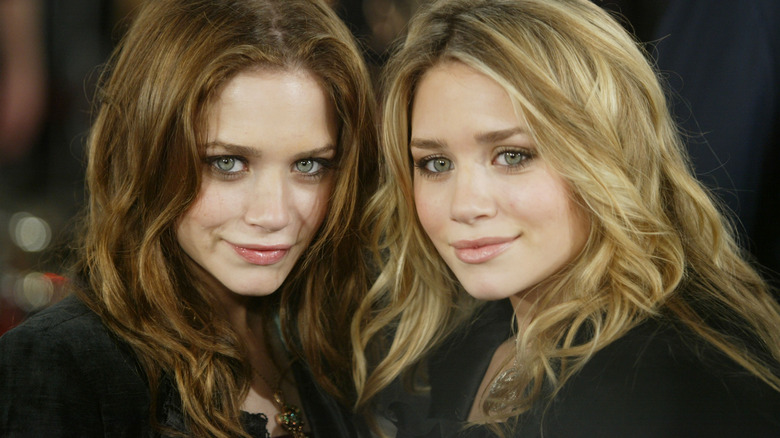 The Olsen twins posing