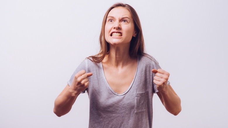 angry woman rage