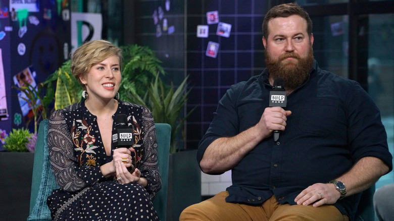 Erin and Ben Napier speaking at Build Studio