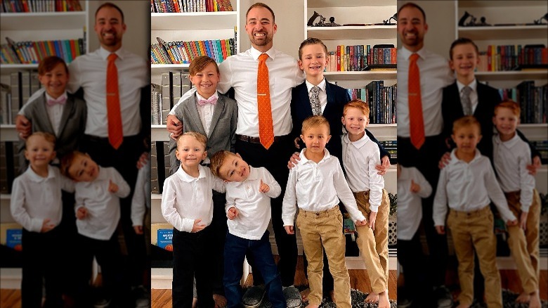 Spencer Shemwell poses with sons