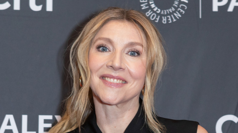 Close up of Sarah Chalke