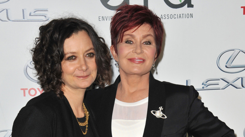 Sara Gilbert and Sharon Osbourne posing together