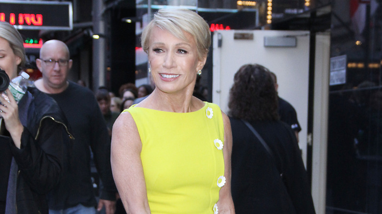 Barbara Corcoran wearing yellow dress