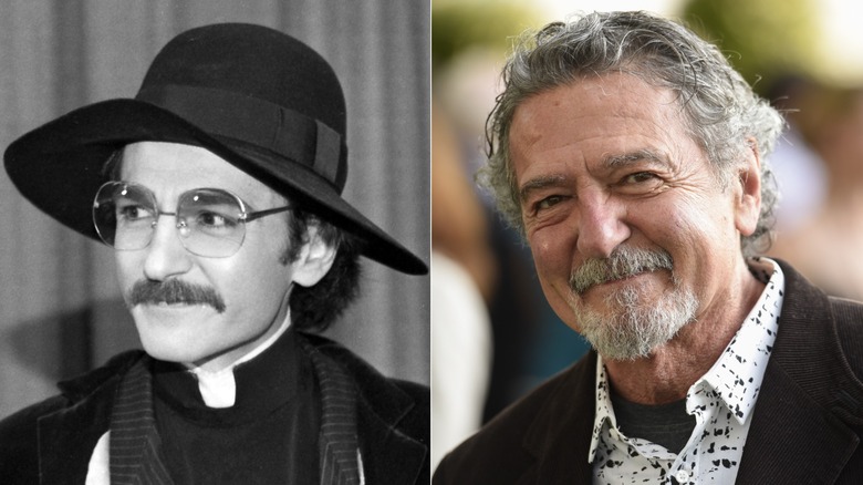 Split image of Don Novello in a hat (left) and Don Novello in 2026 (right)
