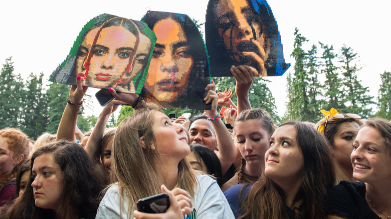 Billie Eilish fans in crowd