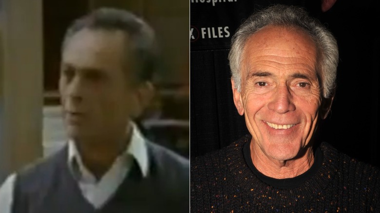 Split image of Bruce Weitz in "Anything but Love" and smiling at the Big Apple Comic Con in 2009