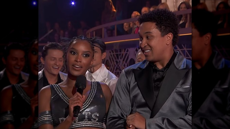Ciara Miller and Brandon Armstrong on an episode of DWTS