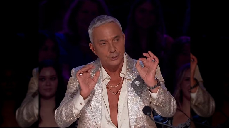 DWTS judge Bruno Tonioli offering contestants his critiques and feedback