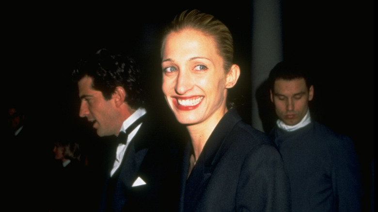 Closeup of Carolyn Bessette-Kennedy smiling