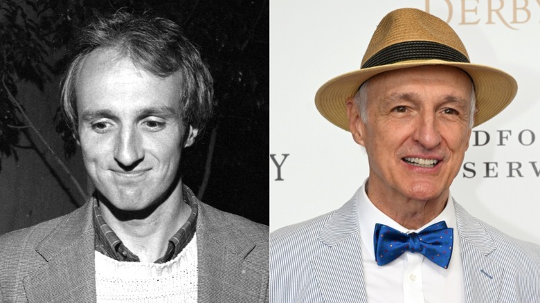 Split image of Michael Gross in the 1980s and 2022