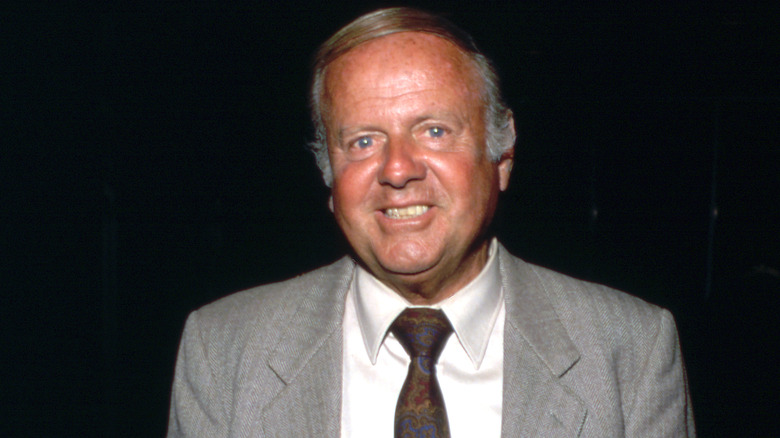 Dick Van Patten wearing a brown tie