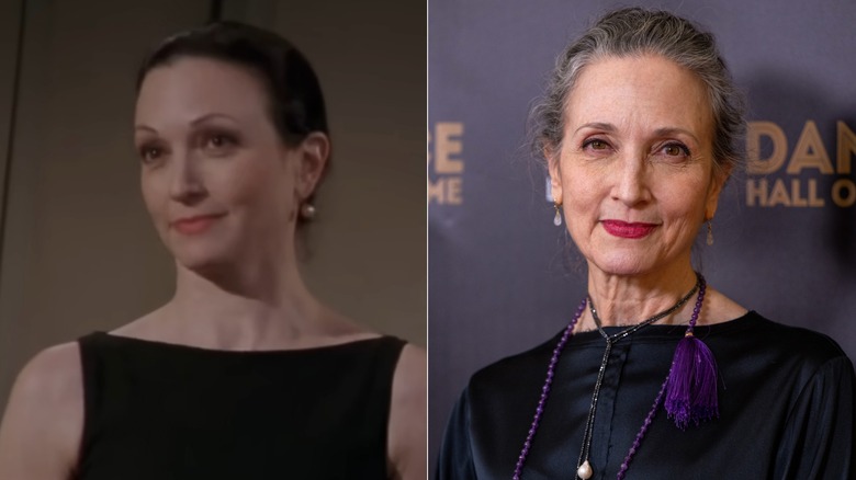 Split image of Bebe Neuwirth in "Frasier" and in 2026