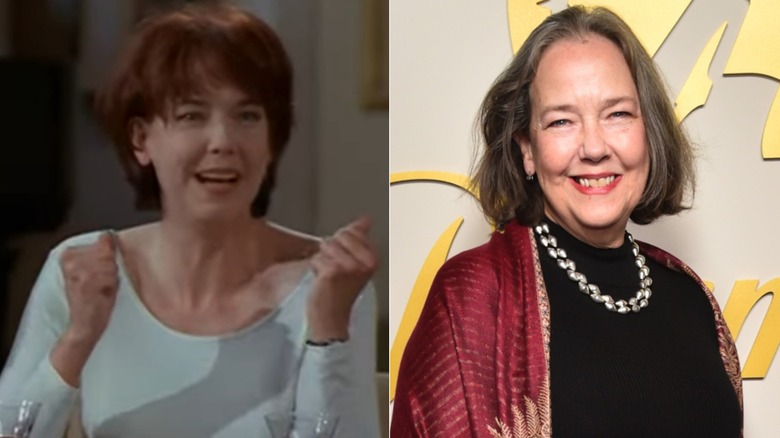 Split image of Harriet Sansom Harris in "Frasier" and in 2026