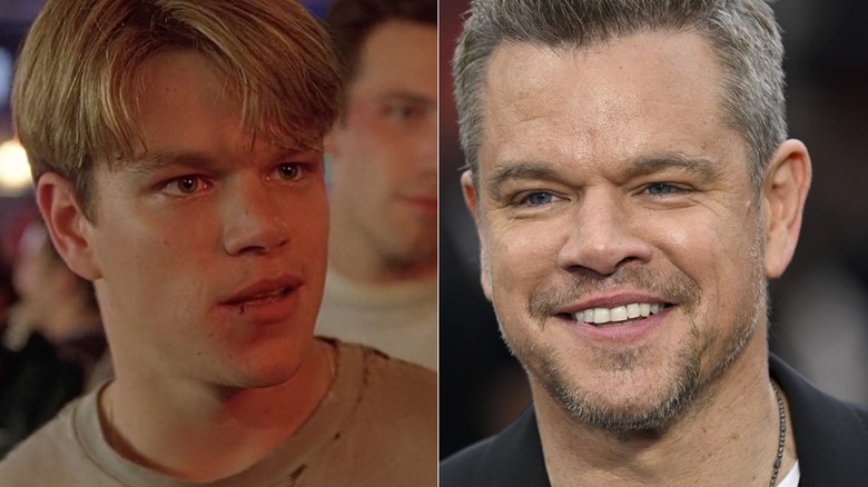 Matt Damon then and now