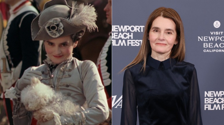 A split image showing Shirley Henderson in Marie Antoinette and in 2026.